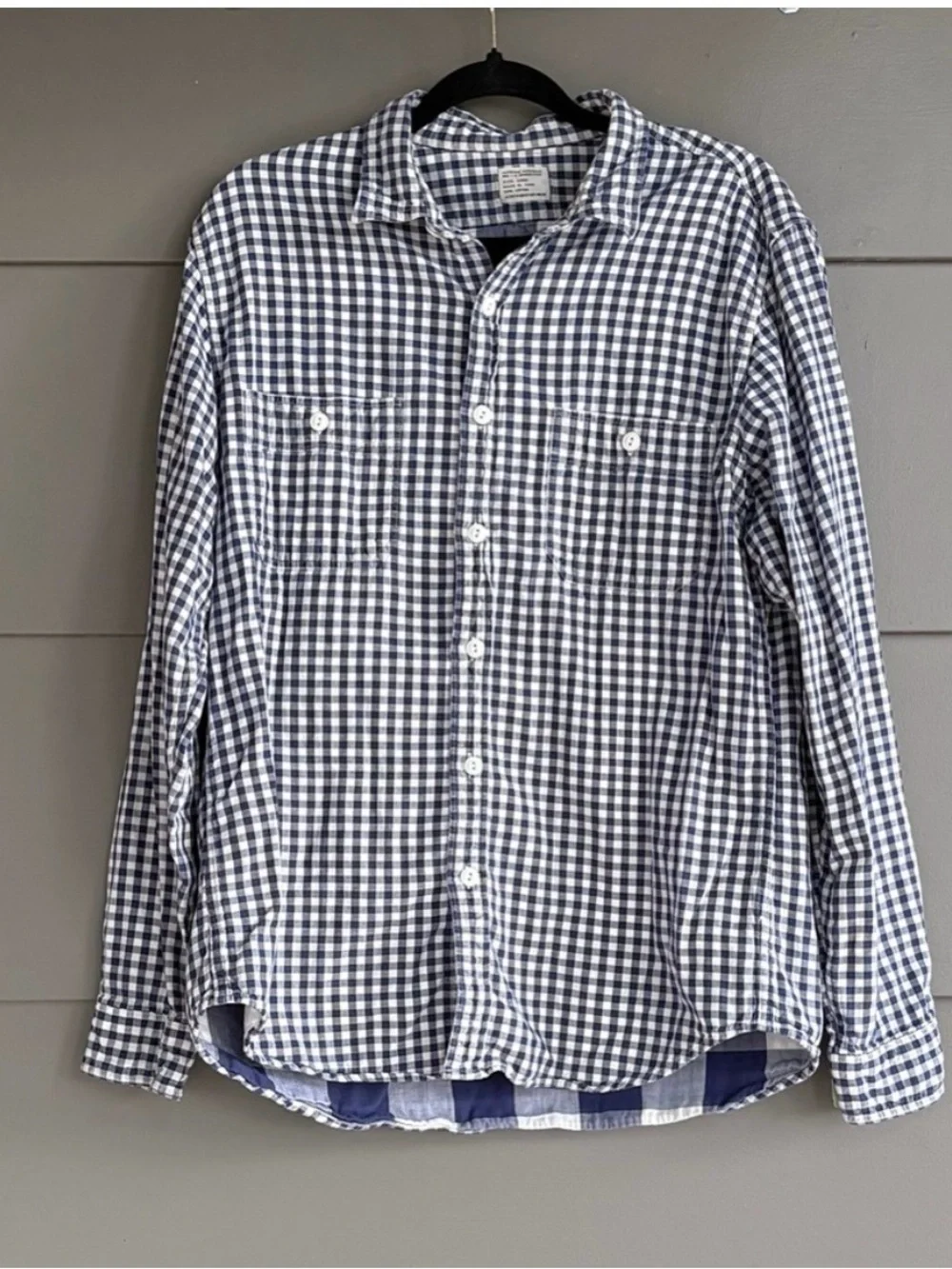 J. Crew Gingham Workwear Men’s Cotton Button Down